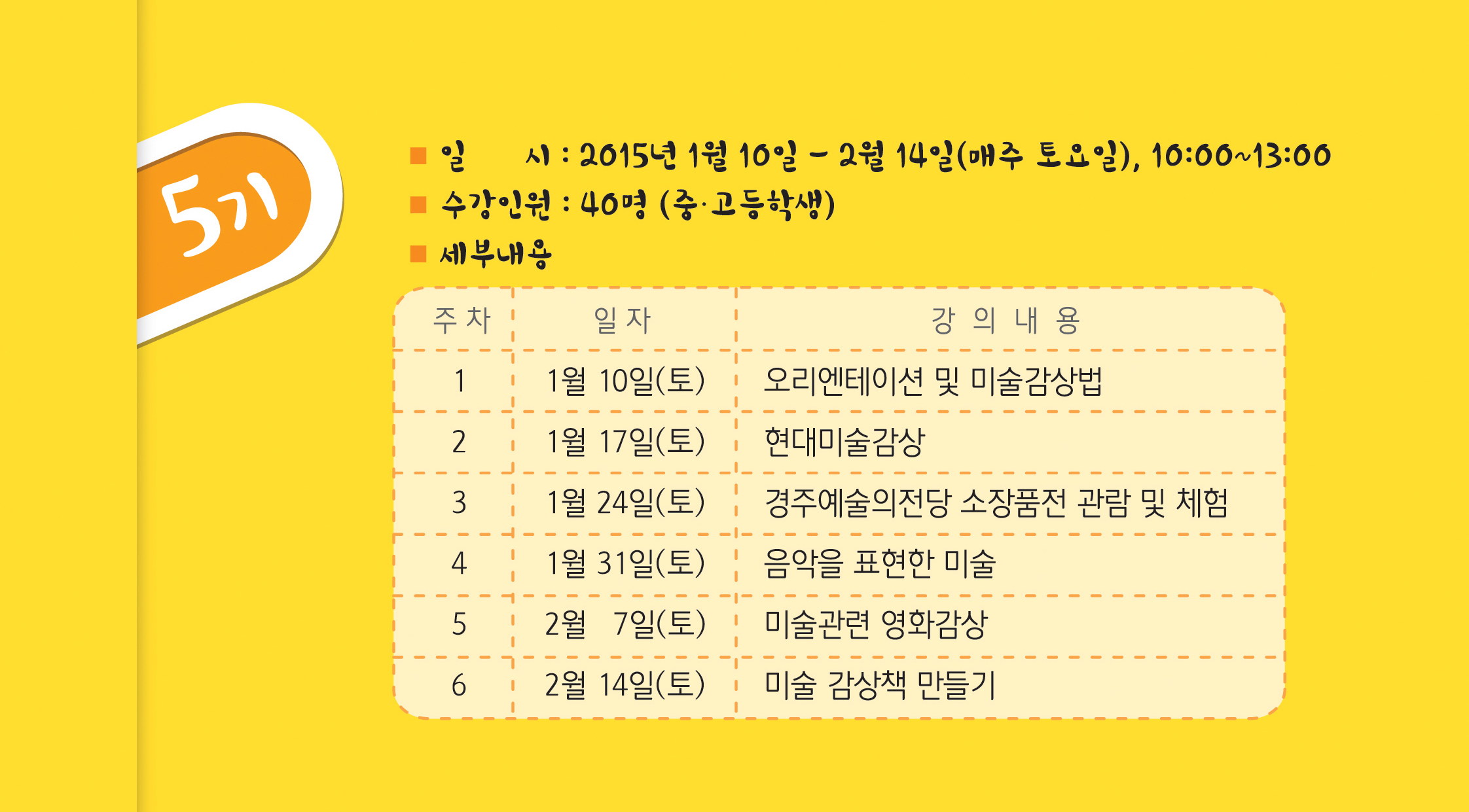 꿈다락 토요문화학교 <피카소랑 친구할래?>: 5기